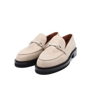 RMOR BEIGE LOAFER WITH APPLICATION